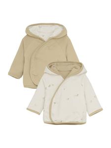 Noppies Кардиган Nuru - двусторонний, с анималистическим принтом, кремового цвета