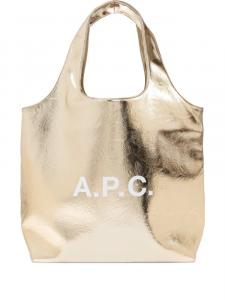 Сумка-тоут Ninon металлик A.P.C., золотой