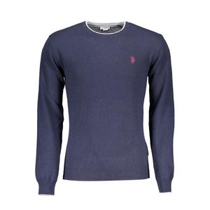 Синий шерстяной мужской свитер U.S. Polo Assn.
