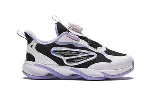 Chiyan Прочные Дышащие Низкие Детские Беговые Кроссовки Черные Фиолетовые для Детей 3-7 лет Antakids