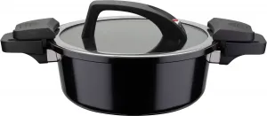 Кастрюля-пароварка GSW Gourmet с клапаном компенсации давления, черный