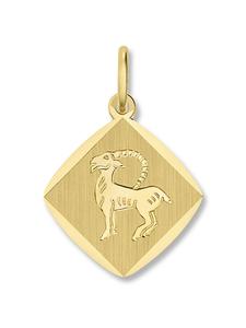 ONE ELEMENT Кулон со знаком зодиака Козерог из желтого золота 333 пробы