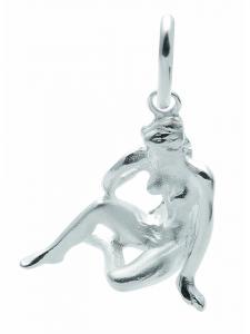 Adeliás Подвеска из серебра 925 пробы с изображением знака зодиака Дева (женская и мужская)