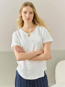 Льняная футболка Brora, белый