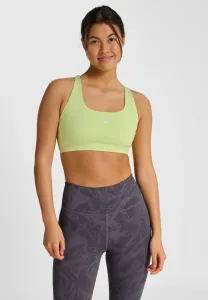 Спортивный бюстгальтер с легкой поддержкой и лямками Hummel, Shadow Lime