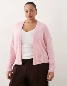 Розовый кардиган приталенного кроя ASOS DESIGN Curve