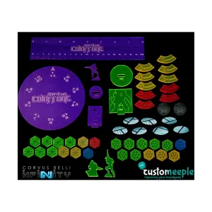 Делюкс-пакет жетонов операции «Холодный фронт» — испанский, Infinity - Tokens, Markers & Templates (Customeeple)