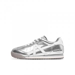 Acupuncture Серебряные женские скейтерские кеды с противоскользящей подошвой, устойчивые к истиранию, легкие и дышащие, цвет Silver