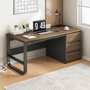 Письменный стол Naijia с ящиками, 100 см, темный орех