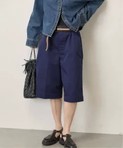 Специальный заказ BURK на короткие чиносы JS с поясом Journal Standard, цвет Navy