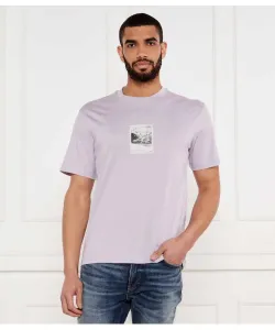 Футболка Дарти Relaxed fit Hugo, фиолетовый