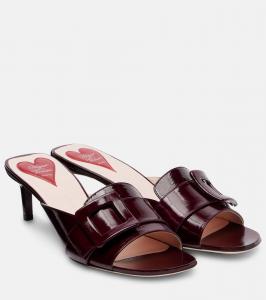 Viv' Canard 55 кожаные мюли Roger Vivier, Dark Violet