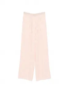 Брюки с цветочным принтом Forte Forte, розовый