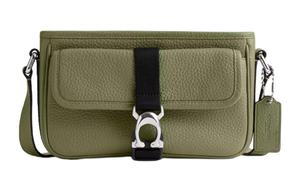 BECK Конверт из коровьей кожи, Сумка через плечо, Небольшая кроссбоди сумка для мужчин Moss Green COACH, Set (Bag+Dust Bag)