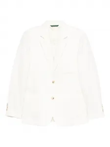Блейзер с карманами на пуговицах Lacoste, белый