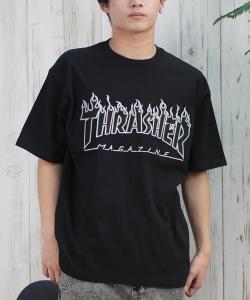 Футболка Thrasher Magazine Flames, черный