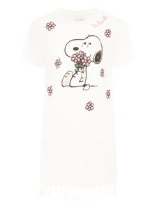 Платье из хлопка с принтом «Снупи» MC2 Saint Barth Kids