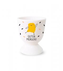 Яичная чашка 5x6 см, желтый/белый