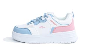 Нескользящие, легкие, увеличивающие рост, низкие женские кроссовки RENBEN, White Blue