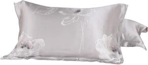 SIDUFHAOPKLL Шёлковая наволочка с принтом Gray