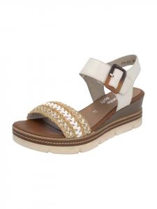 Remonte Сандалии на танкетке бежевого цвета