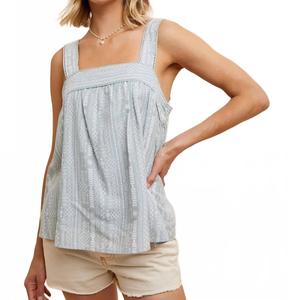 Майка на пуговицах сзади цвета алоэ IN-LOOM, Aloe