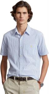 POLO RALPH LAUREN Мужская классическая рубашка из ситца, 2604A Blue/White