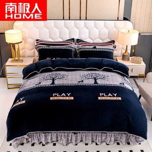 Antarctic Пододеяльник 200х230 см, молочный вельвет, утепленный, двусторонний флис, 3,5 кг, съемный, для стирки