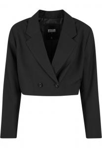 Блейзер Urban Classics Ladies Cropped Blazer, черный