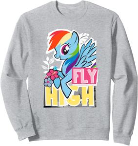 Толстовка My Little Pony: Friendship Is Magic Rainbow Dash Fly High, серая