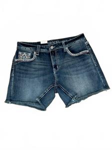 Женские шорты Aztec с потертыми карманами, синие Grace In La, синий