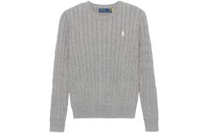 Вязаный свитер с круглым вырезом Polo Ralph Lauren, серый