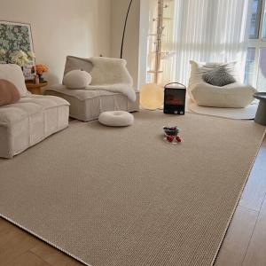 Budis Ковер 80х200 см для гостиной/кабинета, Meilade, моющийся, антискользящий, грязеотталкивающий, в античном стиле, простой минимализм, светлый кофейный