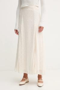 Хлопковая юбка Pedro Del Hierro, бежевый