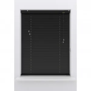 Жалюзи для моего дома «Амалия», (1 шт.), ламели шириной 50 мм из матового алюминия, с приводом от шнура My Home, цвет schwarz + schwarz + schwarz