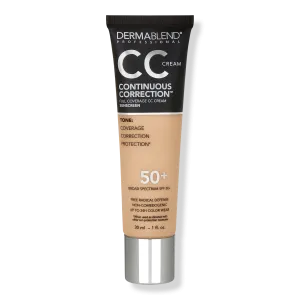 Коррекция тона кожи с помощью CC-крема, SPF 50+ Dermablend, 35N (light to medium)