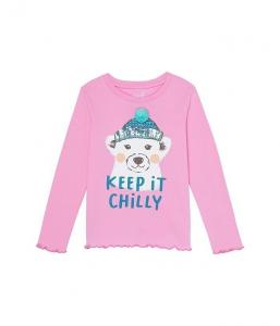 Детская футболка Girls Peek Kids X The Nature Conservancy, розовая, с графическим принтом, JDM958