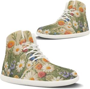 Pugasmiru Женские зимние ботинки Barefoot с широкой пяткой, с утеплителем, для прогулок на улице, противоскользящие, с белой подошвой