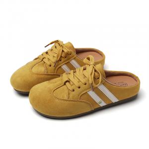 OLDDESIRE Женские противоскользящие тапочки с закрытым носком устойчивые к запаху ретро желтые, цвет Retro Yellow