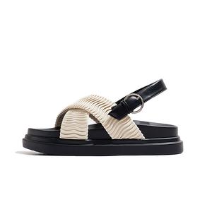 Old Meow Женские сандалии на одной застежке 4 см экрю, цвет Ecru