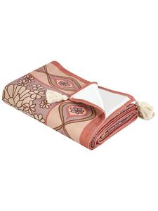 Beliani Плед для пикника LASHARI розово-бежево-красного цвета - (Ш) 200 x (В) 1 x (Д) 200 см