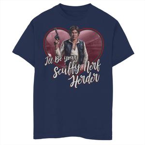 Футболка Nerf Herder Han для мальчиков 8–20 лет со «Звездными войнами», «День святого Валентина» Star Wars