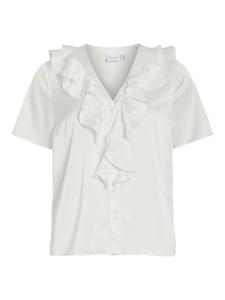 Рубашка с короткими рукавами в цвете Cloud Dancer Vila