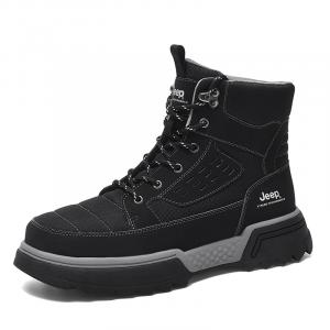 Jeep Высокие походные ботинки мужские черные, цвет Black