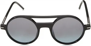 Солнцезащитные очки унисекс Marc Jacobs в пластиковой оправе с серыми линзами, артикул 45S0D28I84821, Shiny Black