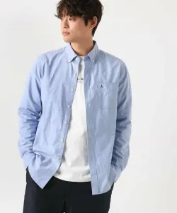 Рубашка-оксфорд с вышивкой Эйфелевой башни Avv, цвет Blue