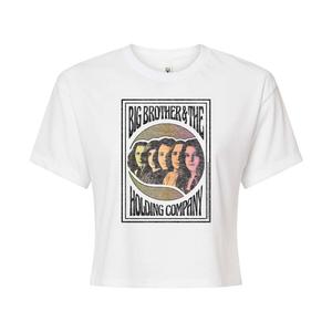 Укороченная футболка с рисунком Big Brother & Holding Company для юниоров Licensed Character, белый