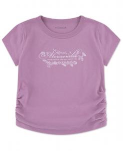 Детская футболка с коротким рукавом и сборками abercrombie kids, Purple