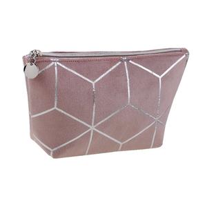 Розовая бархатная косметичка Inter-Vion