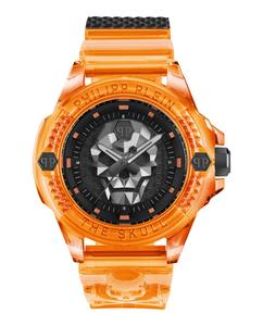Силиконовые часы $kull Scuba Duba Edition PHILIPP PLEIN, оранжевый/оранжевый/черный
